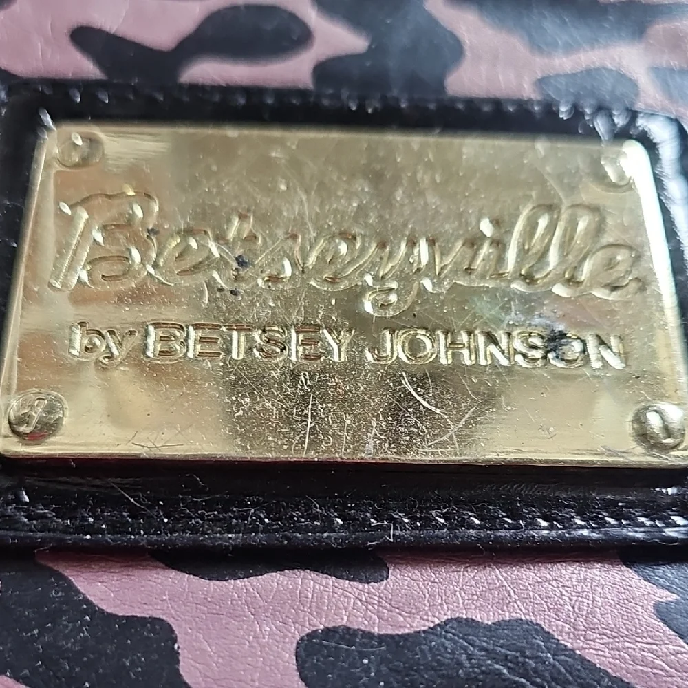Betsey Johnson Pink Leopard Print Bag